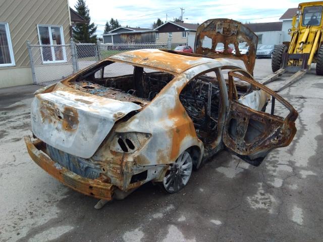 2HGFB2F99CH007696 - 2012 HONDA CIVIC EXL 烧焦的 照片 3