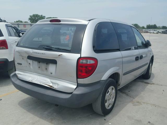 1D4GP25B33B120483 - 2003 DODGE CARAVAN SE SILVER photo 4