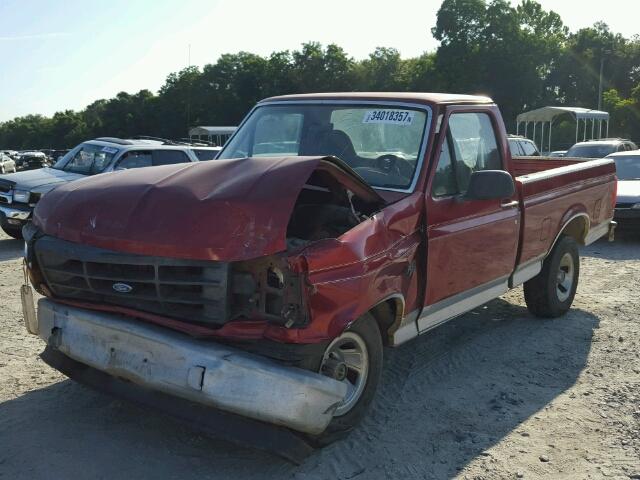 1FTEF15Y3TLB15140 - 1996 FORD F150 RED photo 2