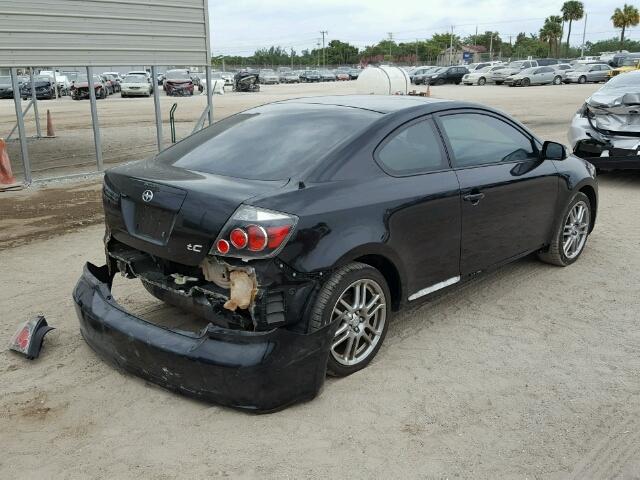 JTKDE3B76A0321937 - 2010 TOYOTA SCION TC BLACK photo 4