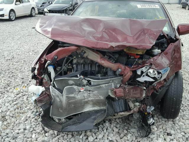 JHMZE2H38BS007691 - 2011 HONDA INSIGHT BURGUNDY photo 9