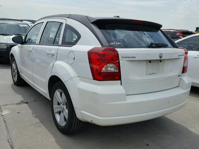 1B3CB4HAXAD612701 - 2010 DODGE CALIBER SX WHITE photo 3