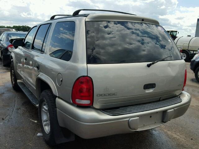 1B4HS28N11F590696 - 2001 DODGE DURANGO SILVER photo 3