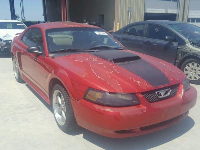 1FAFP42X81F165273 - 2001 FORD MUSTANG GT BURGUNDY photo 1