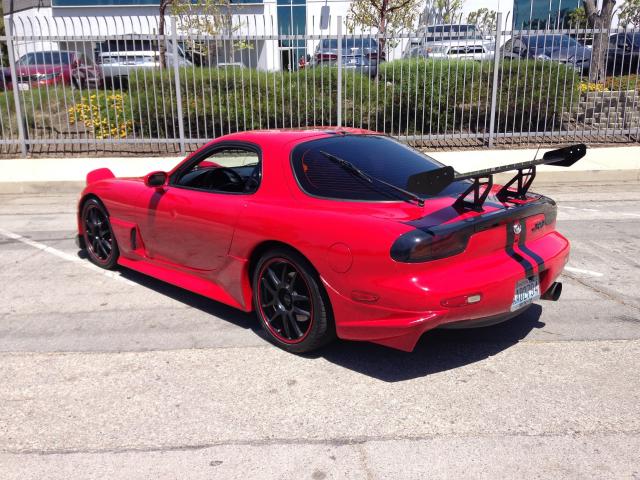 JM1FD331XP0204481 - 1993 MAZDA RX7 RED photo 6