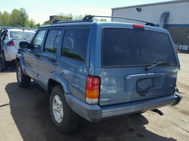 1J4FF68S1XL577978 - 1999 JEEP CHEROKEE S BLUE photo 3