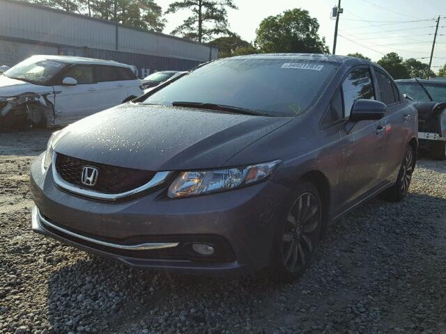 2HGFB2F90FH557213 - 2015 HONDA CIVIC EXL GRAY photo 2