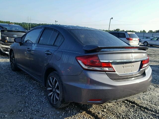 2HGFB2F90FH557213 - 2015 HONDA CIVIC EXL 灰色 照片 3