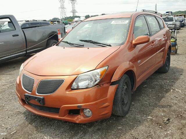 5Y2SL63835Z463502 - 2005 PONTIAC VIBE ORANGE photo 2