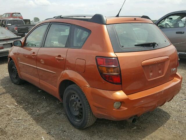 5Y2SL63835Z463502 - 2005 PONTIAC VIBE ORANGE photo 3