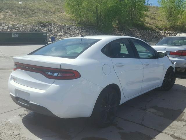 1C3CDFFA6GD817968 - 2016 DODGE DART SXT S WHITE photo 4