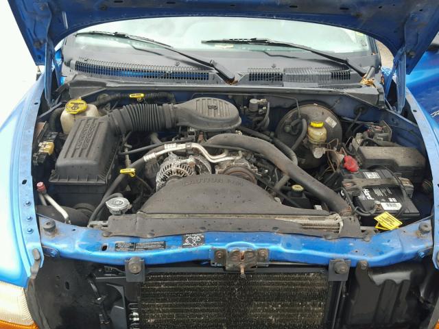 1B7GL22X0WS657227 - 1998 DODGE DAKOTA BLUE photo 7