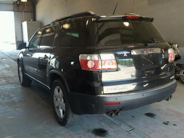 1GKEV337X8J296978 - 2008 GMC ACADIA SLT შავი ფოტო 3