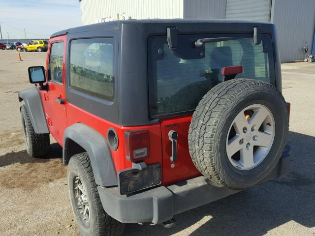 1J4AA2D1XBL601850 - 2011 JEEP WRANGLER S RED photo 3