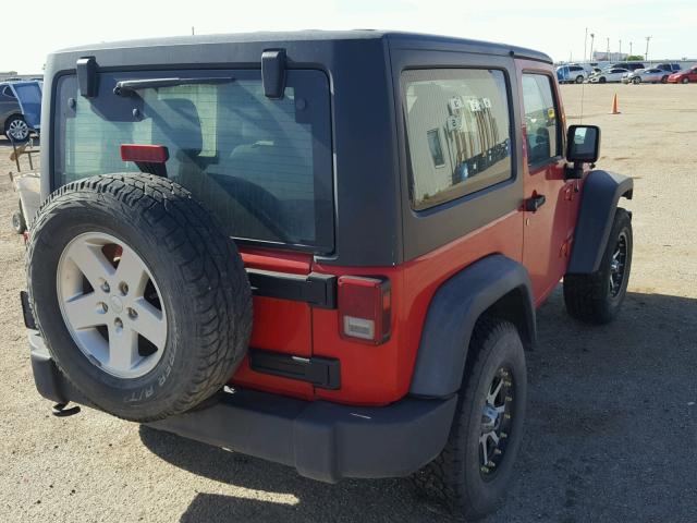 1J4AA2D1XBL601850 - 2011 JEEP WRANGLER S RED photo 4