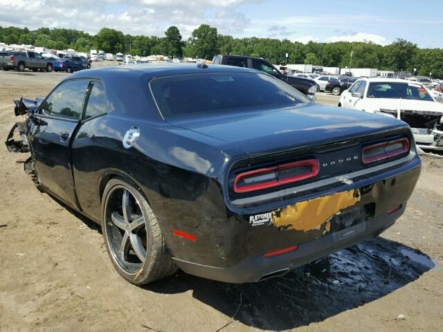 2C3CDZAG3FH759011 - 2015 DODGE CHALLENGER BLACK photo 3