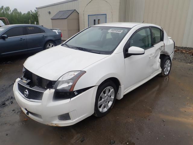 3N1AB6APXCL779866 - 2012 NISSAN SENTRA 2.0 WHITE photo 2