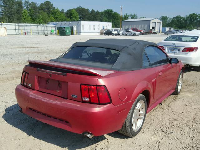 1FAFP45X1YF275474 - 2000 FORD MUSTANG GT MAROON photo 4