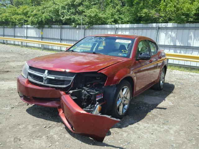 1B3LC76V59N523788 - 2009 DODGE AVENGER R/ RED photo 2