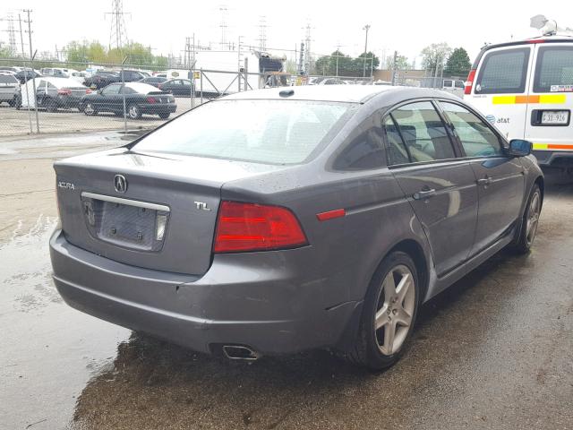 19UUA66235A075112 - 2005 ACURA TL GRAY photo 4