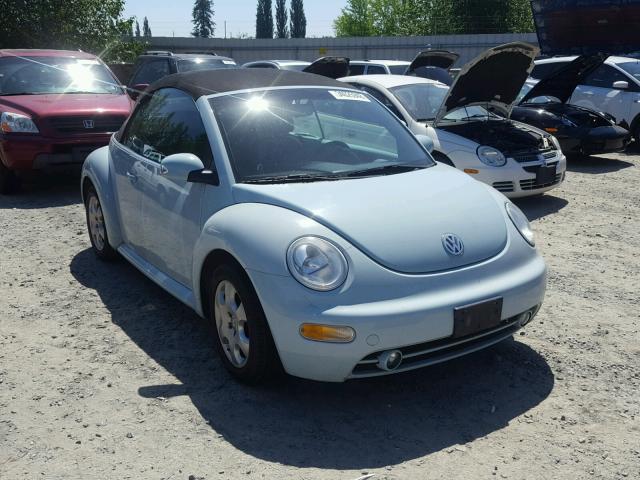 3VWCK21Y73M312385 - 2003 VOLKSWAGEN NEW BEETLE BLUE photo 1