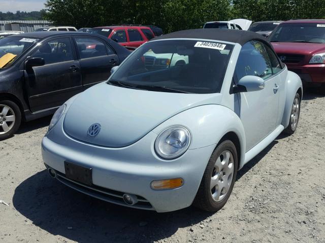 3VWCK21Y73M312385 - 2003 VOLKSWAGEN NEW BEETLE ლურჯი ფოტო 2