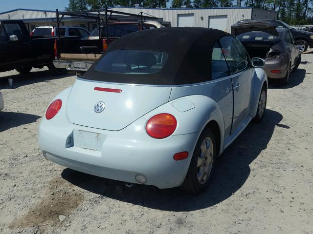 3VWCK21Y73M312385 - 2003 VOLKSWAGEN NEW BEETLE ლურჯი ფოტო 4