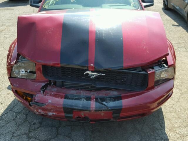 1ZVHT80N685115170 - 2008 FORD MUSTANG RED photo 7