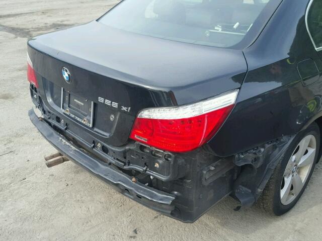 WBANV13598BZ48415 - 2008 BMW 528 XI BLACK photo 9