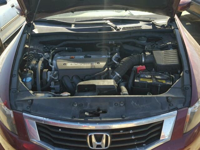 JHMCP26758C019807 - 2008 HONDA ACCORD EX RED photo 7