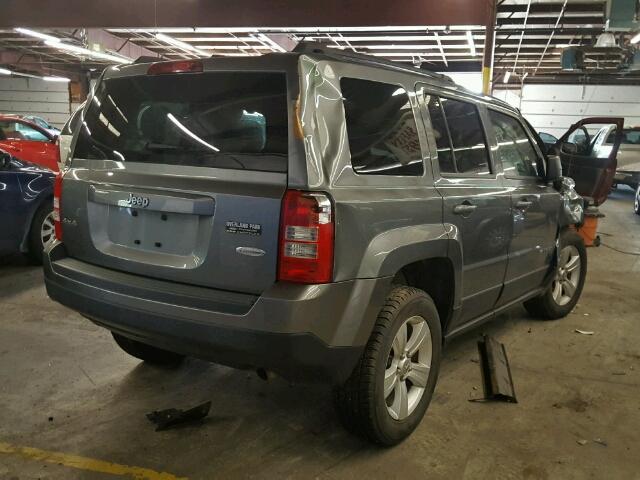 1C4NJRFBXDD280055 - 2013 JEEP PATRIOT LA GRAY photo 4