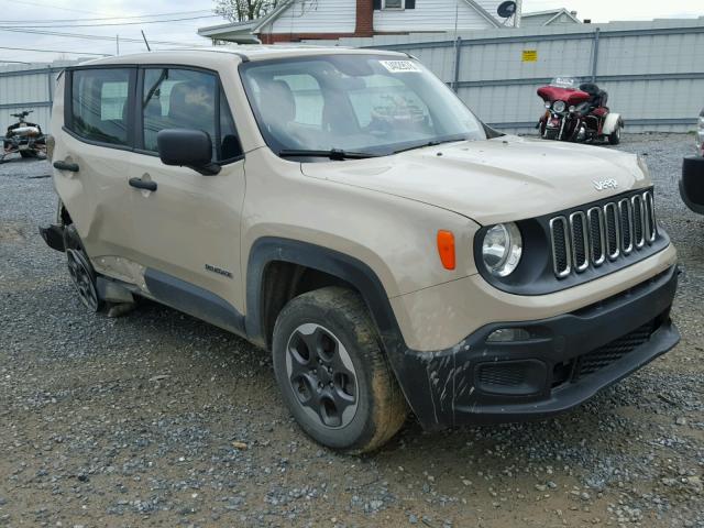 ZACCJBAW0GPC61951 - 2016 JEEP RENEGADE S თაფლისფერი ფოტო 1