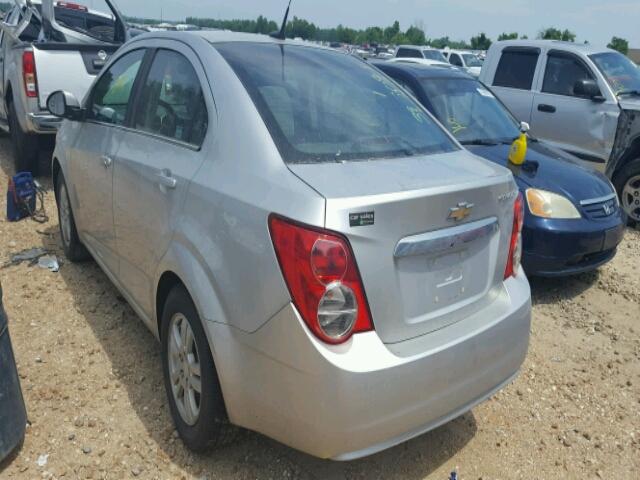 1G1JC5SH1D4165073 - 2013 CHEVROLET SONIC LT SILVER photo 3