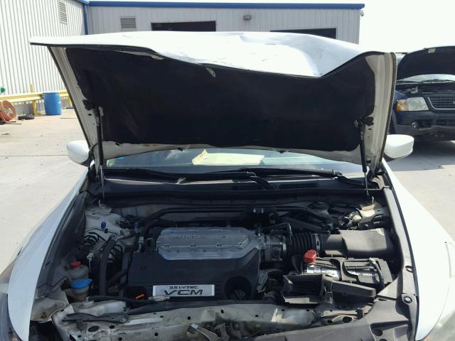 1HGCP36828A059064 - 2008 HONDA ACCORD EXL WHITE photo 7