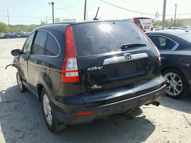 JHLRE48729C000095 - 2009 HONDA CR-V EXL BLACK photo 3