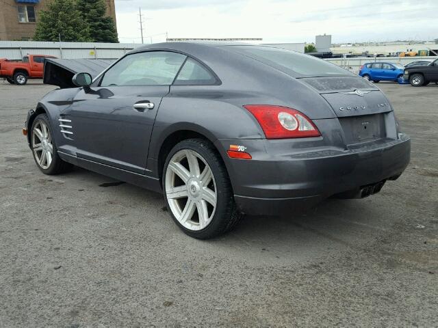 1C3AN69L15X025532 - 2005 CHRYSLER CROSSFIRE GRAY photo 3