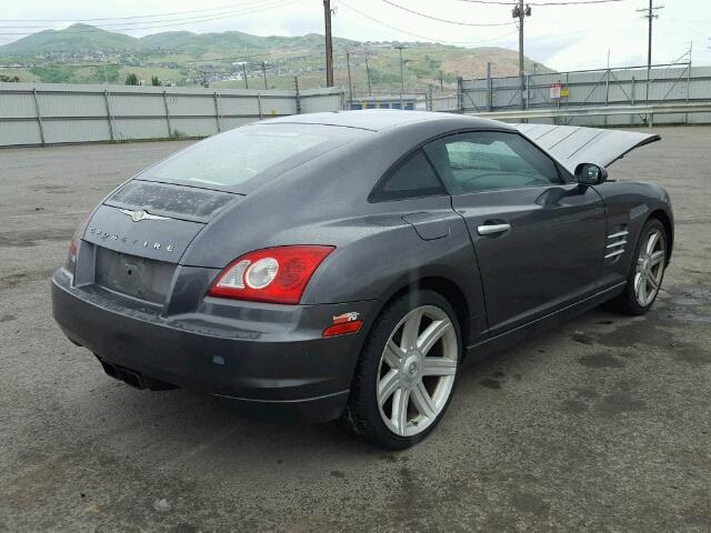 1C3AN69L15X025532 - 2005 CHRYSLER CROSSFIRE GRAY photo 4