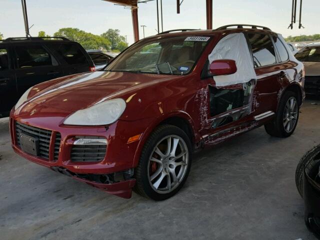 WP1AD29P39LA65410 - 2009 PORSCHE CAYENNE GT RED photo 2