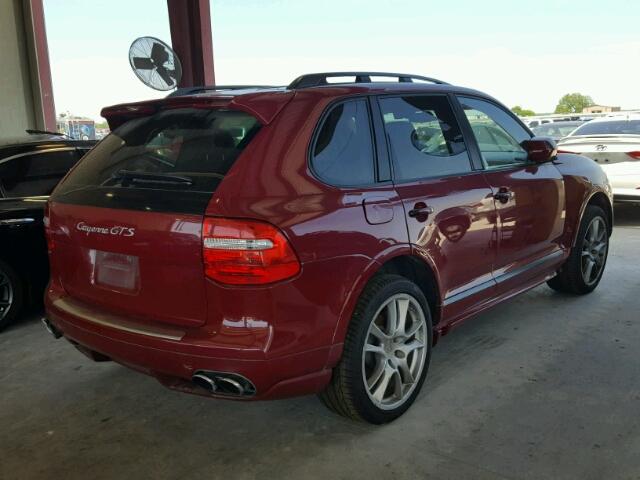 WP1AD29P39LA65410 - 2009 PORSCHE CAYENNE GT RED photo 4