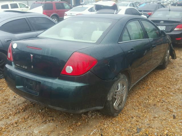 1G2ZF58B874184295 - 2007 PONTIAC G6 VALUE L GREEN photo 4