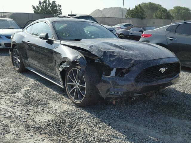 1FA6P8TH0H5241065 - 2017 FORD MUSTANG BLACK photo 1