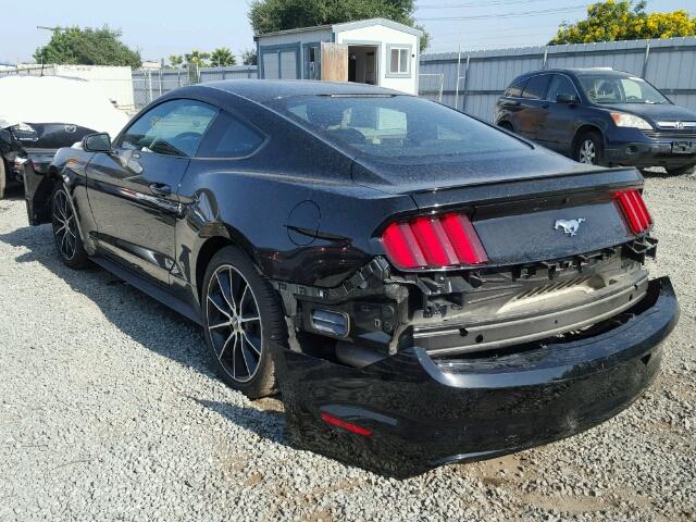 1FA6P8TH0H5241065 - 2017 FORD MUSTANG BLACK photo 3