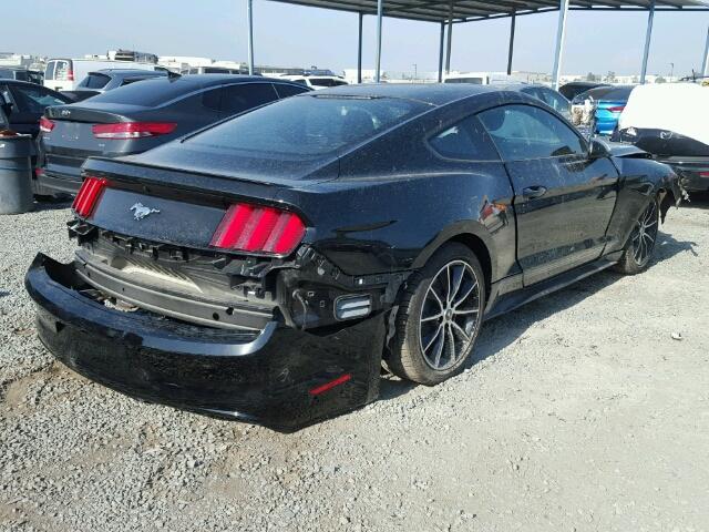 1FA6P8TH0H5241065 - 2017 FORD MUSTANG BLACK photo 4