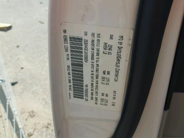 2B3KA43G16H398654 - 2006 DODGE CHARGER WHITE photo 10