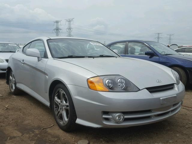 KMHHN65F84U133510 - 2004 HYUNDAI TIBURON GT SILVER photo 1