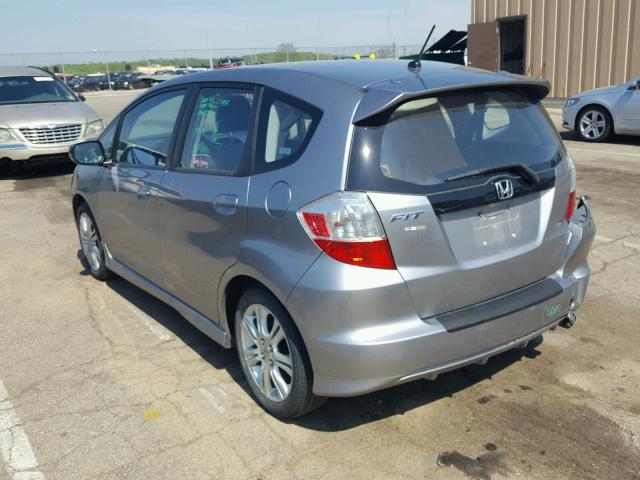 JHMGE87649S035164 - 2009 HONDA FIT SPORT SILVER photo 3