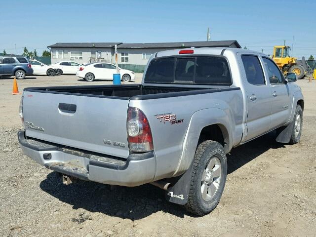 5TEMU52N29Z616890 - 2009 TOYOTA TACOMA DOU SILVER photo 4