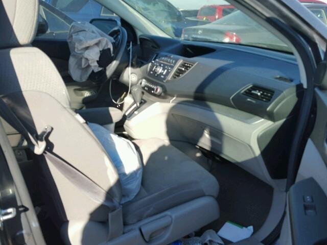 2HKRM4H54DH624802 - 2013 HONDA CR-V EX GRAY photo 5