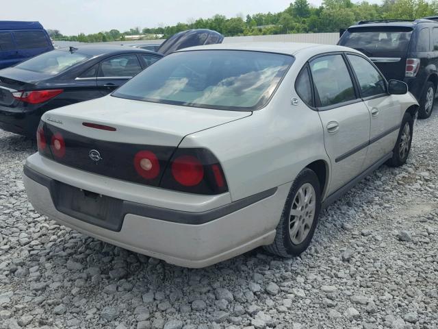 2G1WF52E449261330 - 2004 CHEVROLET IMPALA WHITE photo 4