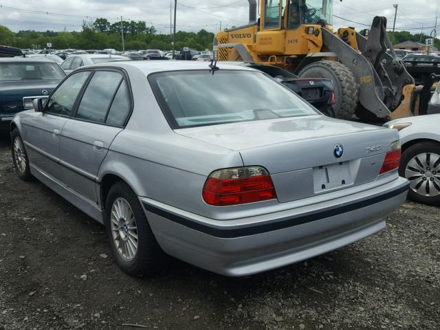 WBAGG83491DN88186 - 2001 BMW 740 I AUTO SILVER photo 3